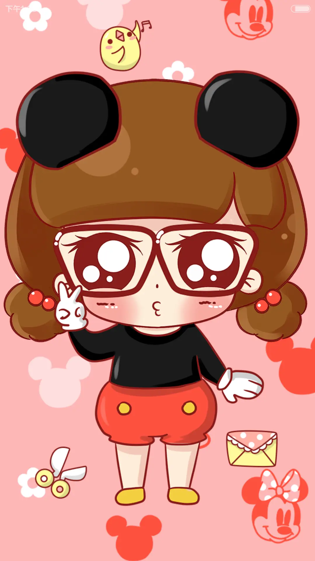 小小瑶变身可爱米妮 （音乐界面，自由桌面） - Screenshot 4