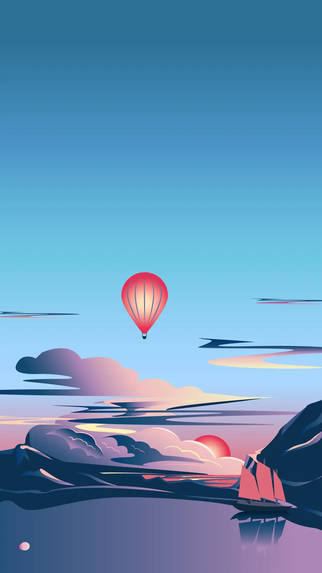 蓝色天空-拍信图库 - Screenshot 1