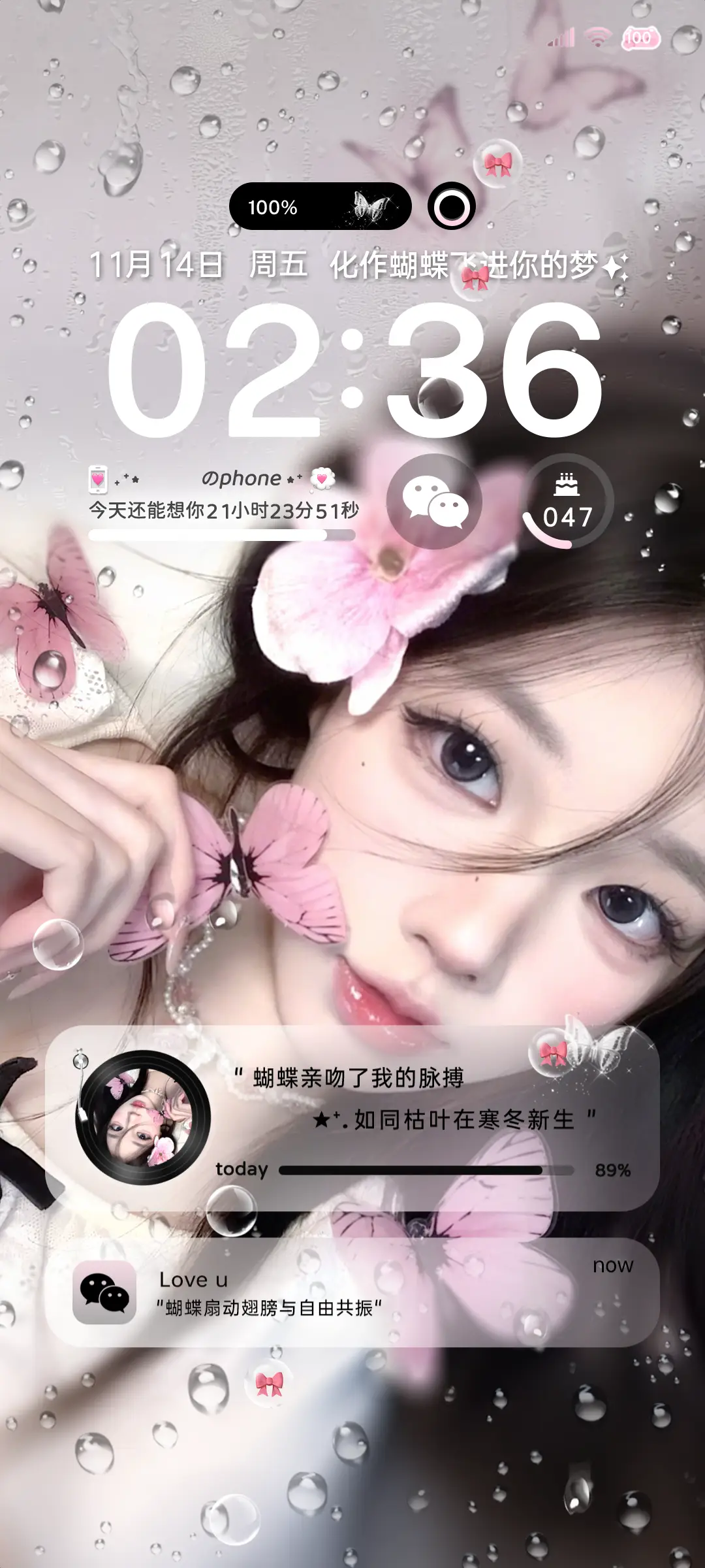 ins雨雾蝴蝶与梦