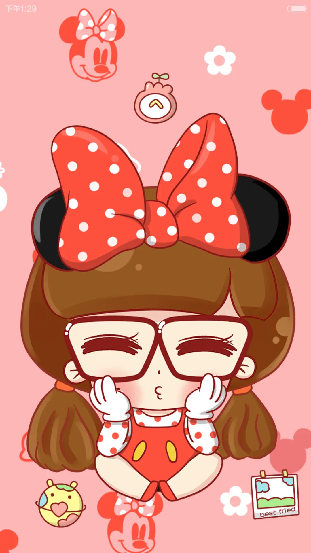 小小瑶变身可爱米妮 （音乐界面，自由桌面） - Screenshot 6