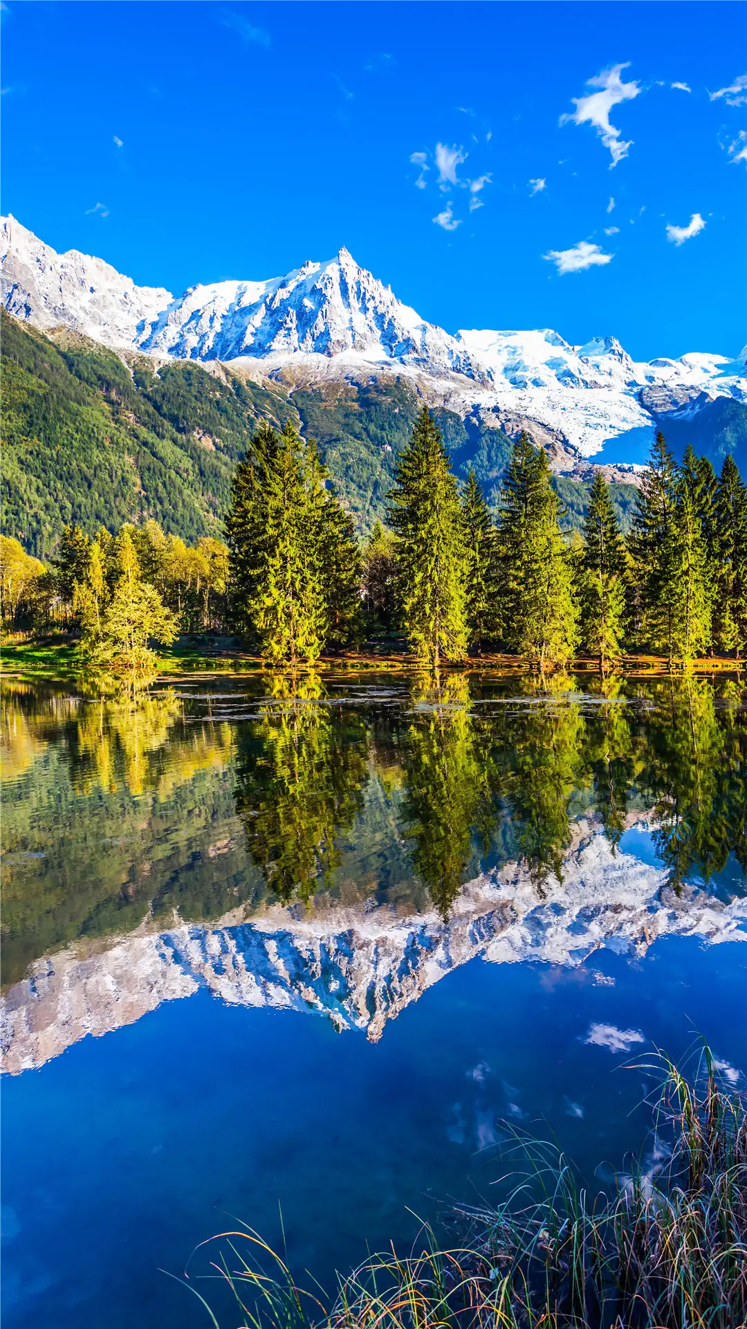 阿尔卑斯山脉的倒影