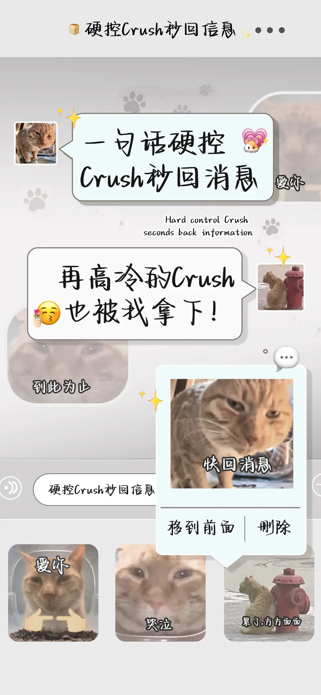 硬控Crush秒回信息 - Screenshot 1