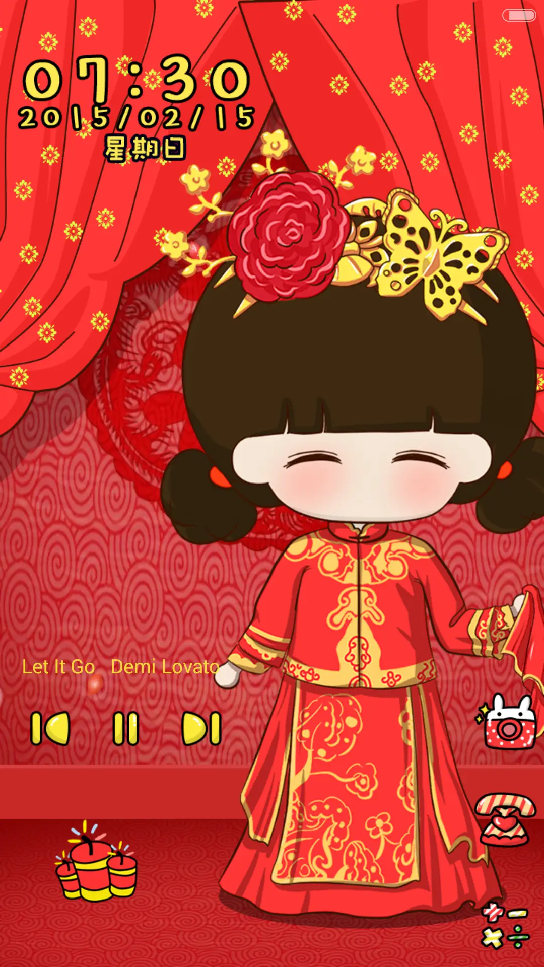 【6锁屏】小希和阿树欢喜来拜堂（音乐界面，自由桌面） - Screenshot 5