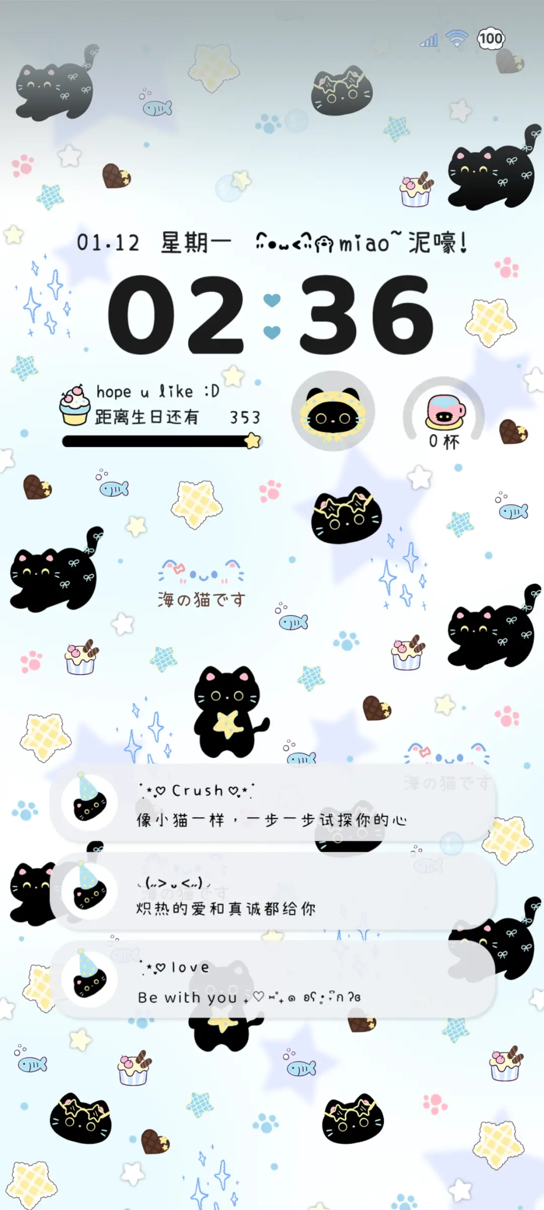 ins海盐芝士黑猫