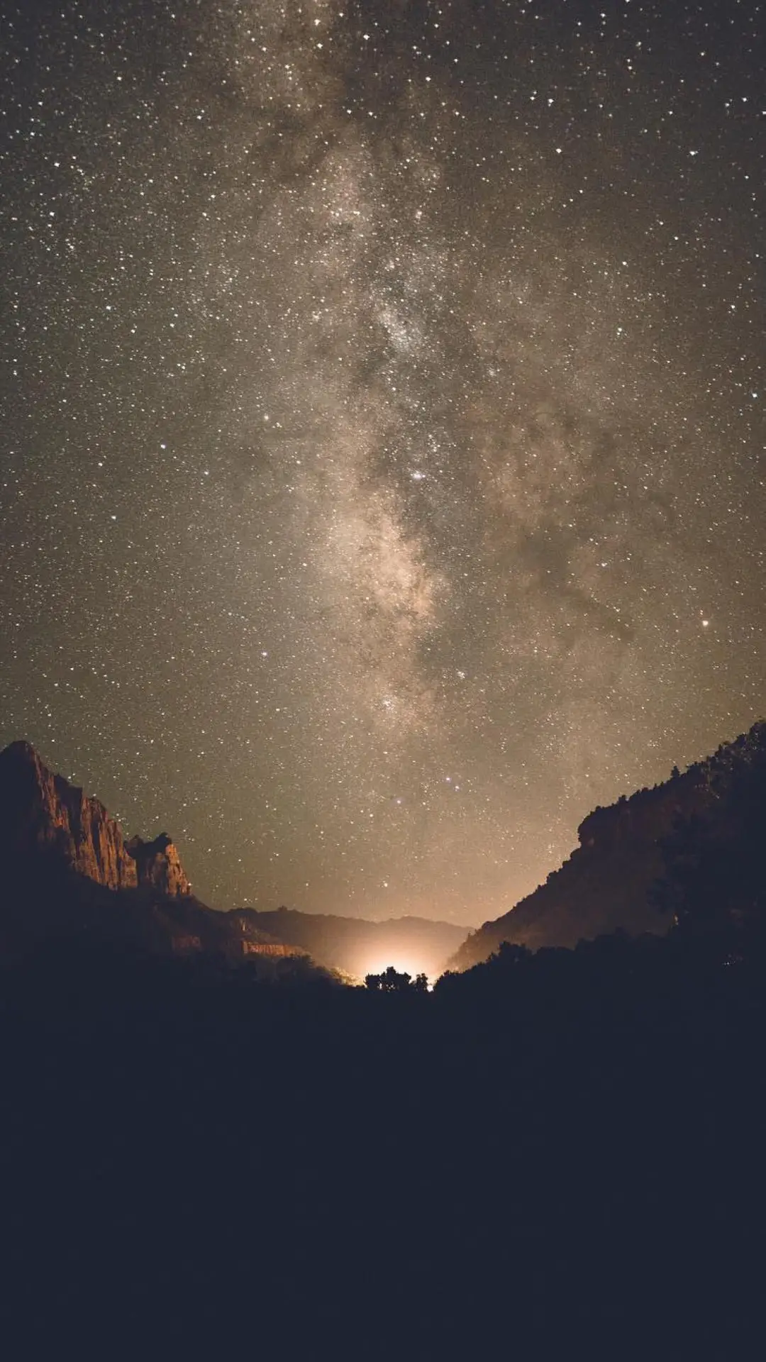 唯美夜晚星空风景1080p壁纸