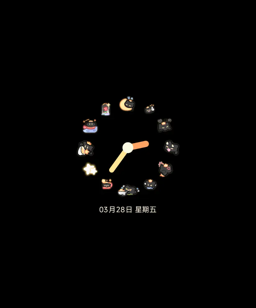 王子小黑猫充电动效