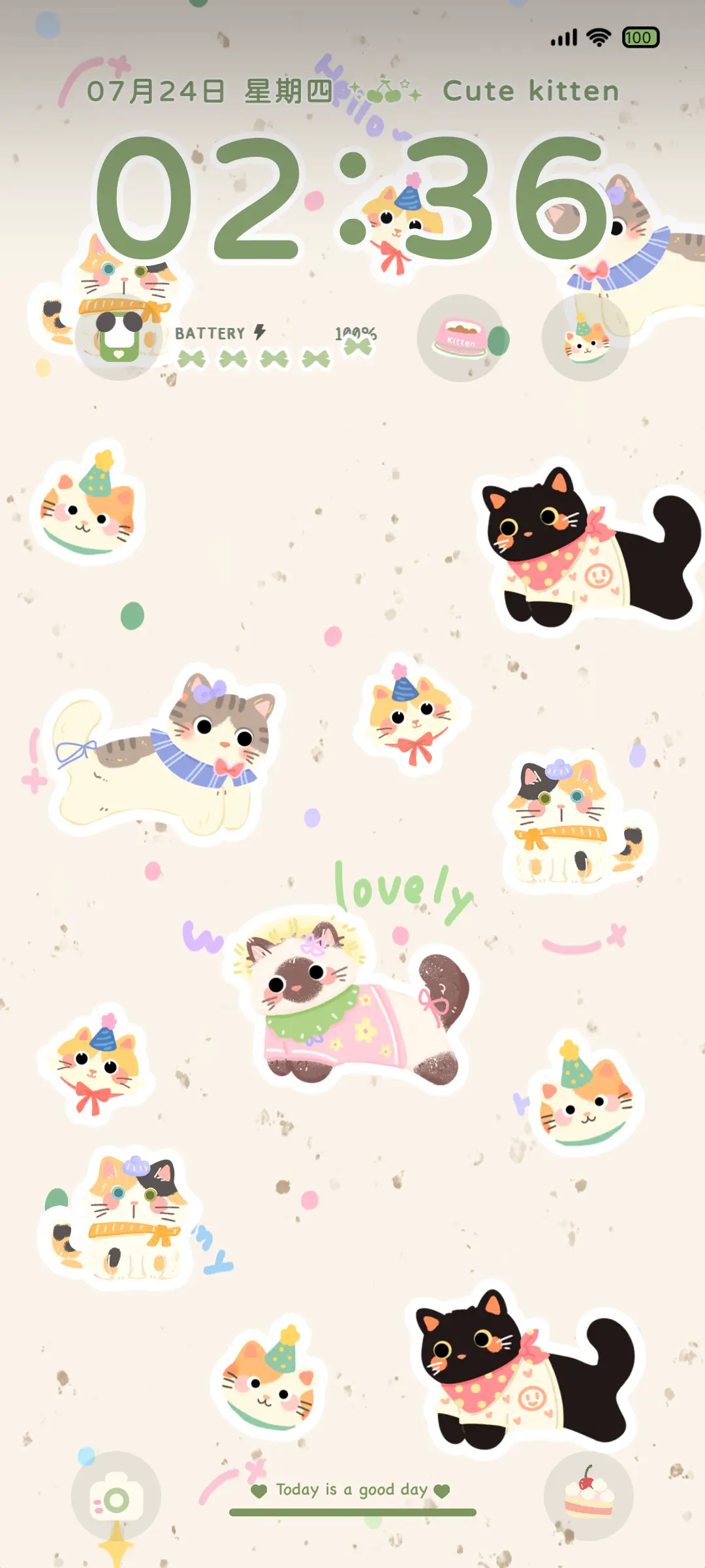 花帽子派对小猫 - Screenshot 2